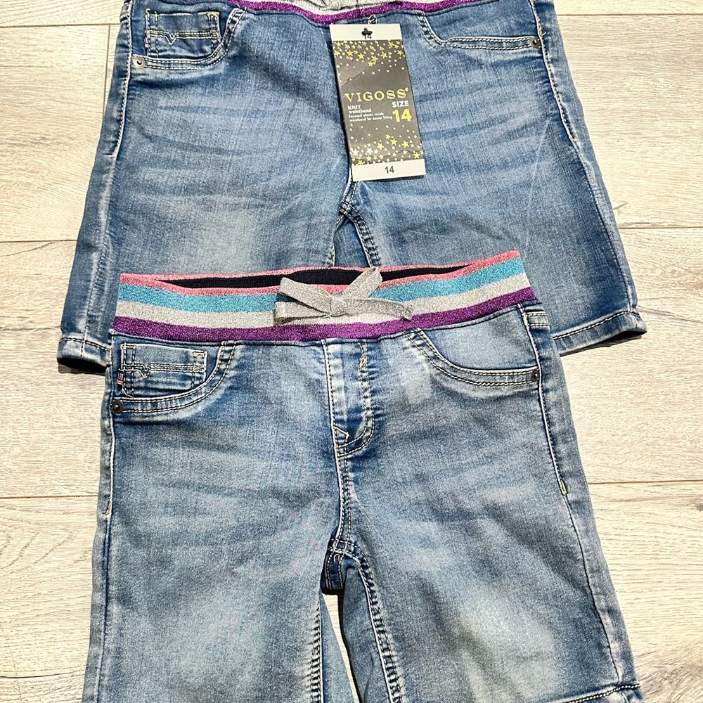 Vigoss Girls Shorts Size 10 used and 14 NeW